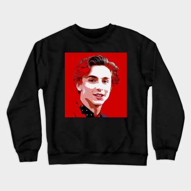 timothee chalamet Crewneck Sweatshirt by oryan80